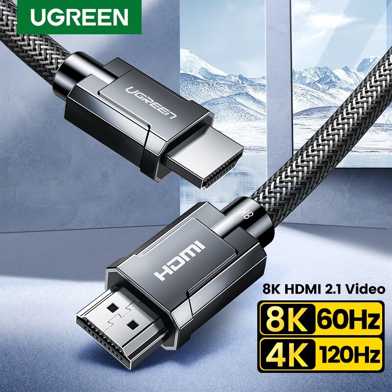 UGREEN 8K HDMI 2.1 Cable Ultra High Speed 8K@60Hz 48Gbps eARC
