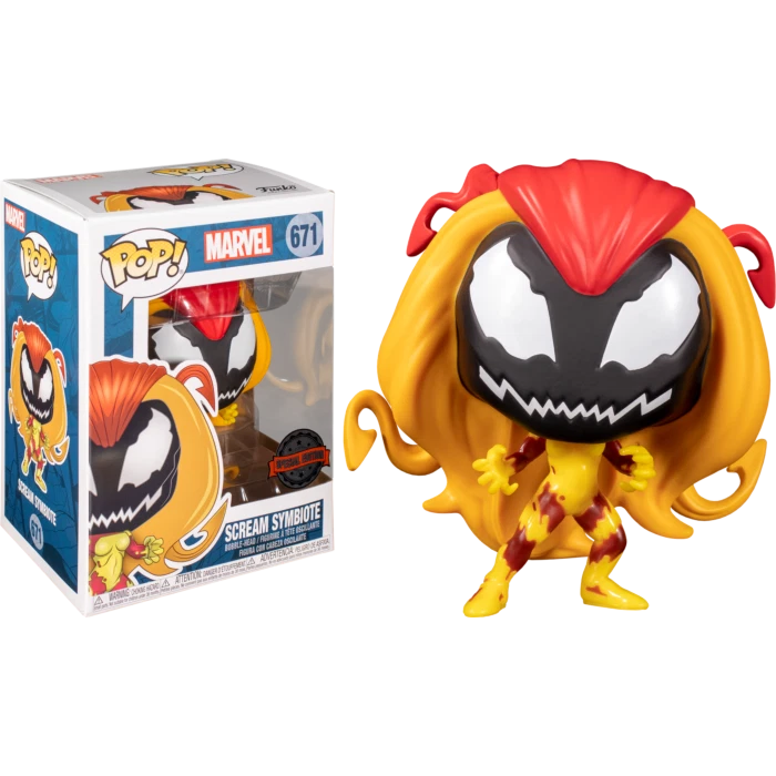 Figura Vinilo Spider Man Scream Symbiote #671 Funko Pop + PROTECTOR Foto 3 de 3