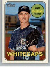 2018 Topps Heritage Minor League #162 Matt Manning West Michigan Whitecaps