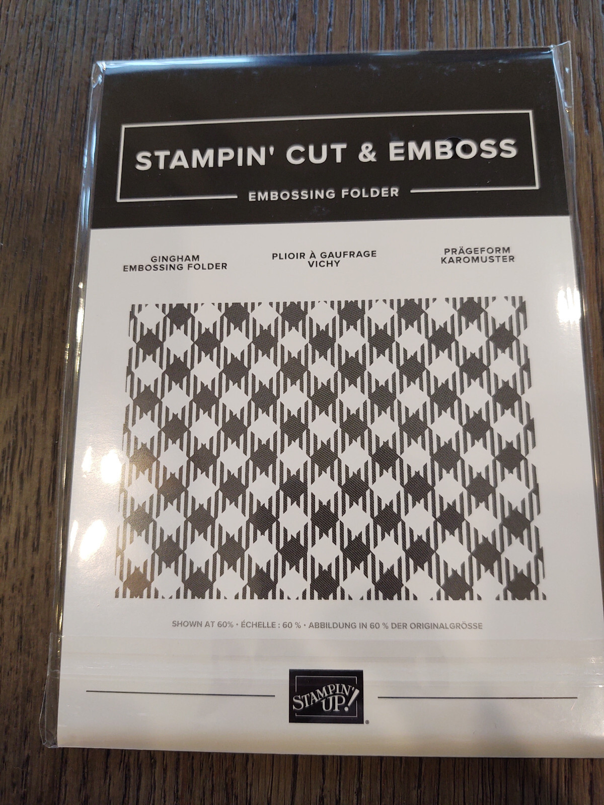 Stampin Up - Gingham Embossing Folder - NEW