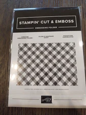 Stampin Up - Gingham Embossing Folder - NEW