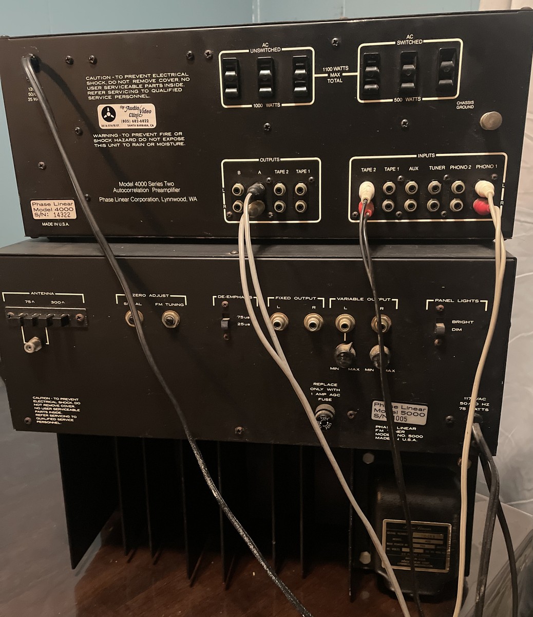phase linear 400 amplifier phase linear 5000 stereo tuiner