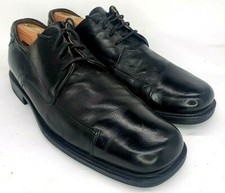 Johnston Murphy Mens Leather Lace Up Oxford Shoe 15407 Black Size US 10 M