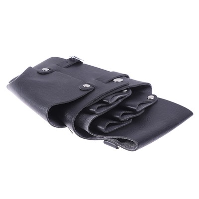 1pc Hairdressing Case Tools Scissor Bag Barber Holster Pouch Holder Rivet Pu W D
