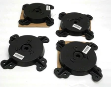 Lancaster Table & Seating 164TS1000 Black Cast Iron Table Base 10" Spider 4pk