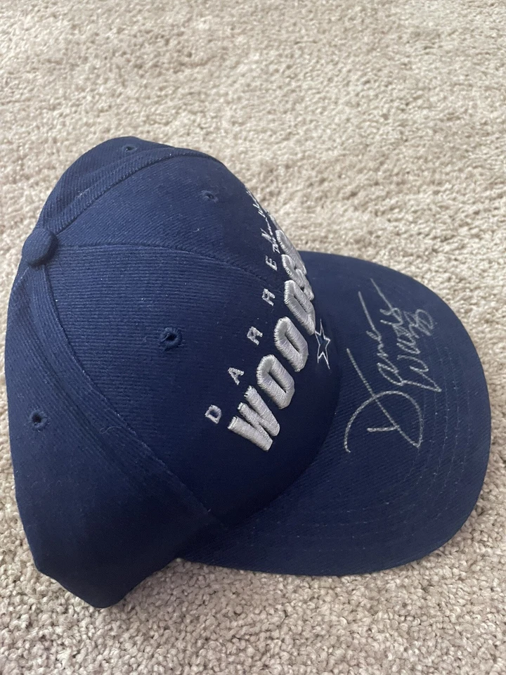 DARREN WOODSON Dallas Cowboys Autographed Signed Hat Cap NFL Football PSA DNA - Image 3 of 4