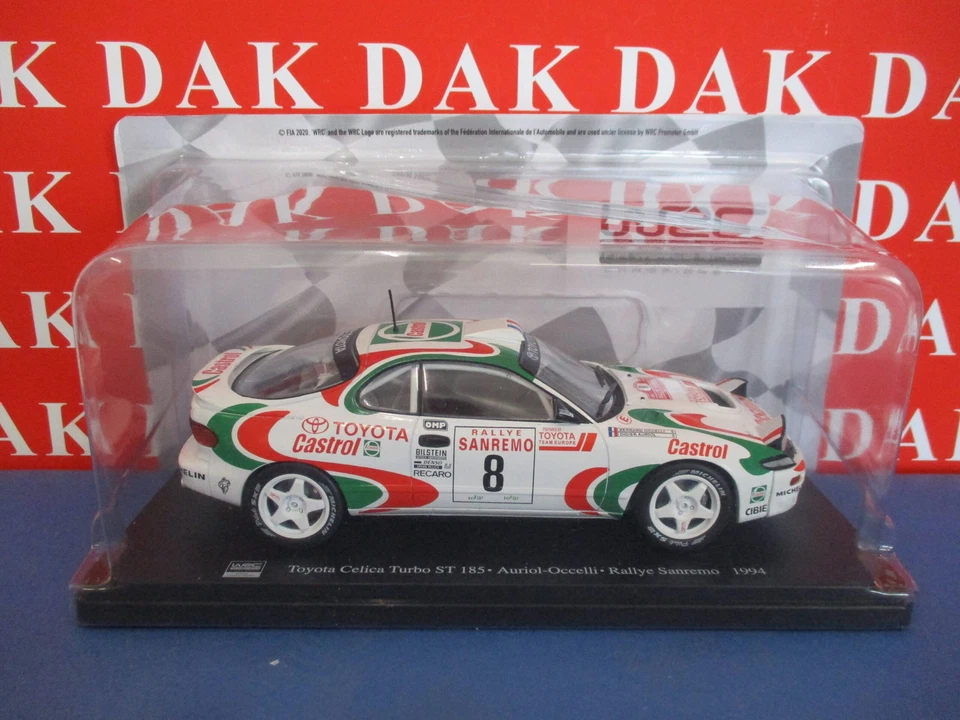 Die cast 1/24 Modellino Auto Toyota Celica Turbo Rally Sanremo 1994 D. Auriol - Immagine 4 di 4