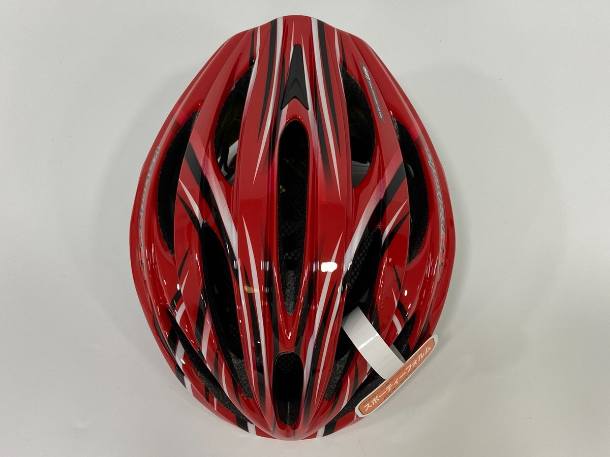 OGK Kabuto Leff Course Road Cycling Bicycle Helmet (Red) Size M/L
