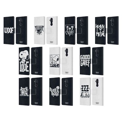 OFFICIAL PEANUTS ROCK TEES LEATHER BOOK WALLET CASE COVER FOR NOKIA PHONES