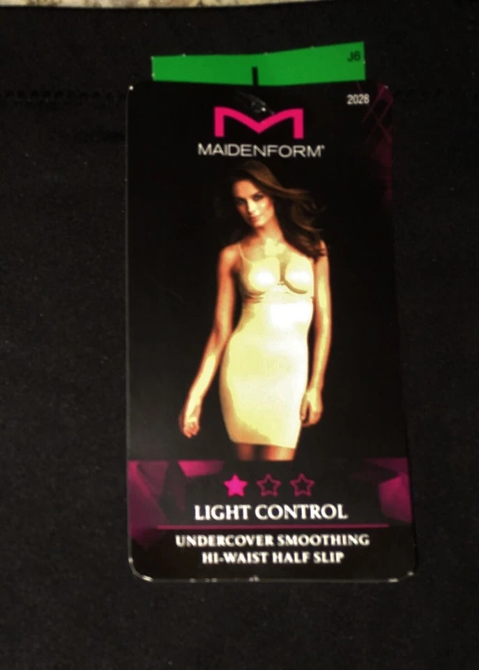 Falda Maidenform Comfort Negra Control Cintura Alta Media Deslizante NUEVA Mujer S L XL 2XL Foto 4 de 4