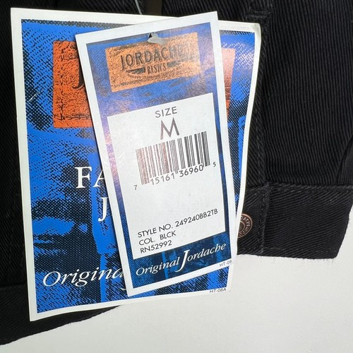 Jordache Denim Black Denim Jacket Boys Size M - Picture 3 of 6