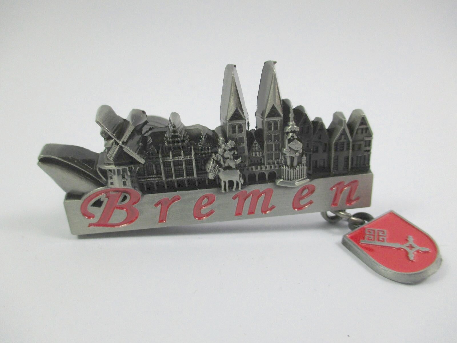 Bremen magnet Roland Stadtmusikanten 1 charm coat of arms souvenir Germany
