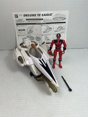 Power Rangers Time Force Deluxe TF Eagle Plus Red Ranger With Manual