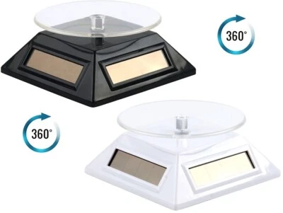 TRIXES Rotating Product Display Stand NEW Solar & Battery Powered Retail Stand