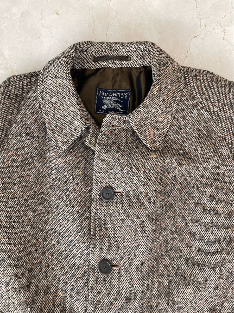 Vintage Burberrys Tweed Wool Over Coat - Burberry Prorsum Vintage Burberrys Tweed Wool Over Coat - Burberry Prorsum