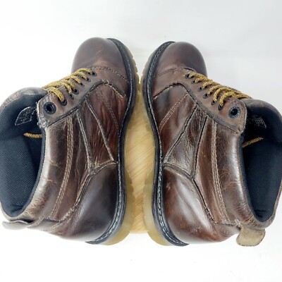 Dr Martens Boots Mens 10 Fynley Brown Lace Up Y2K Grunge 