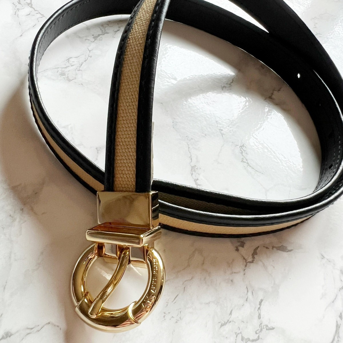 Anne Klein Leather Belt Size‎ Medium Anne Klein Stretch Waist Belt | HSN main image 2
