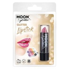 Moon Glitter Holographic Glitter Lipstick Pink G07664 Costume Make Up