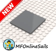 10 Pieces - NEW Genuine LEGO Dark Bluish Gray 6x6 Smooth Tile Part# 10202