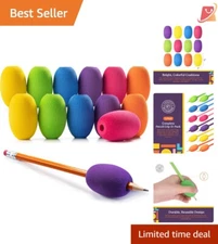 Pencil Grips Foam 12-Pack Colorful Cushioned Ergonomic Writing Support