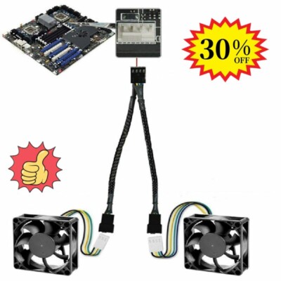 4 Pin PWM To Dual PWM Splitter Adapter Cable For CPU A3T9 Su PC Fan