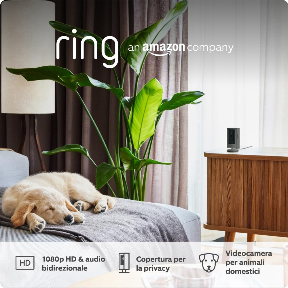 Videocamera Interna Ring 2ª Gen | Design e Sicurezza Intelligente