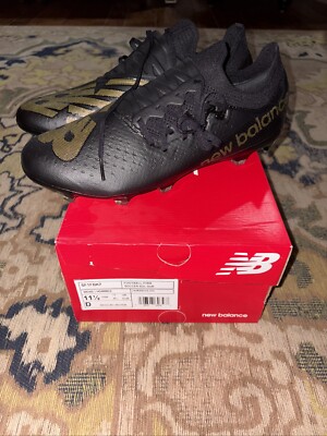 New Balance Furon V7 Pro FG Soccer Shoes, Size 11.5, Vapor, Tekela, Black Gold