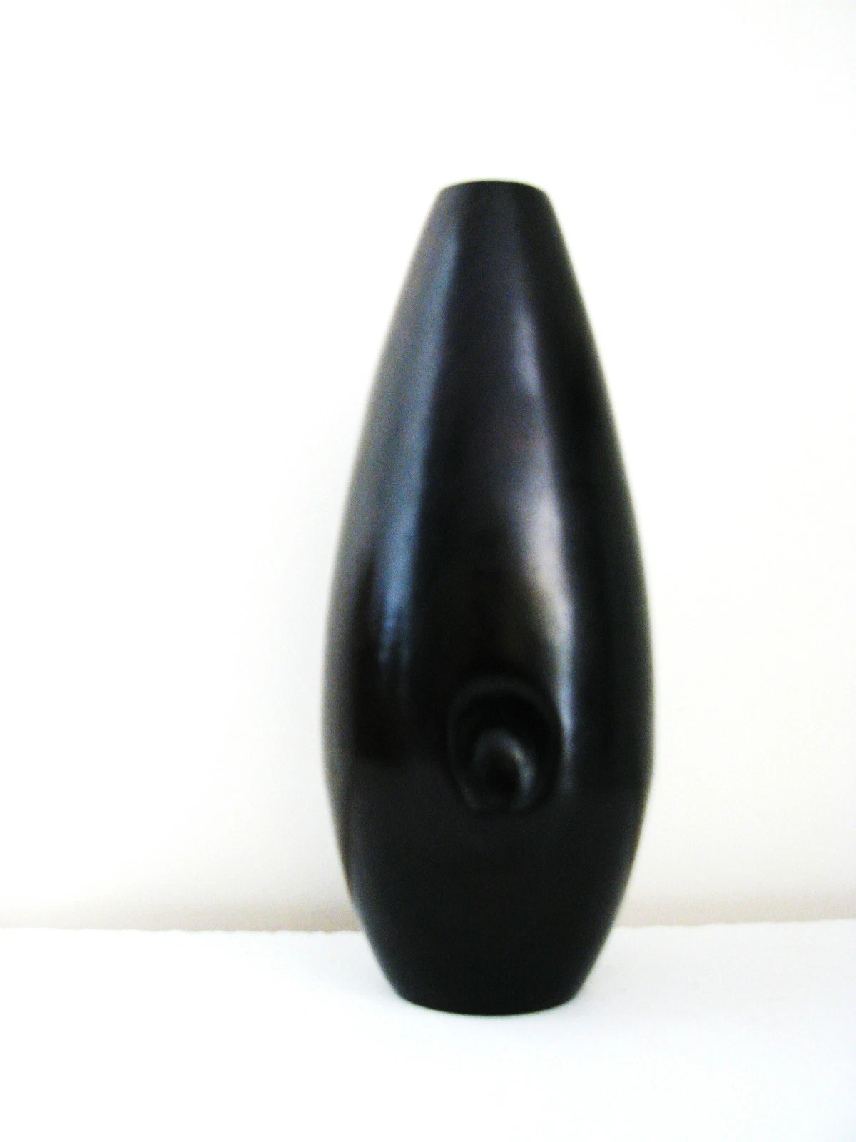 Ebony Bud Vase-. 7 " tall Sustainable Wood and Fair Trade-Natural Elegance
