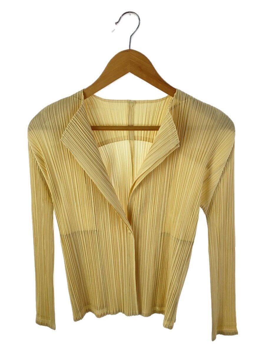 ISSEY MIYAKE altra giacca 3 poliestere giallo pp91 j0541 usata