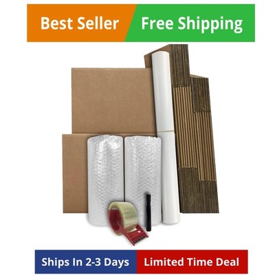 Basic Moving Boxes Kit #1 1 to 2 Bedroom UBMOVE Supplies Small Spaces Storage