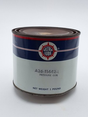 Vintage Ultra Lube 1 pound Grease Can Gas & Oil Collectible