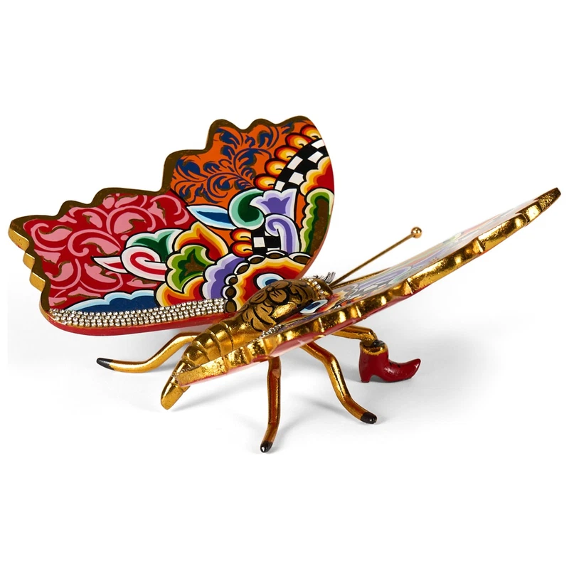 FARFALLA Statua Scultura Tom's Drag 4596 Cio-Cio Madame Butterfly 22 cm Pop Art, fotografia 6 di 9