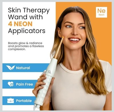 Pure NuDerma Clinical Skin Therapy Wand Natural Dermal Cell Energy Amplification