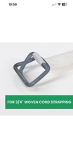Polychem 3/4" Phosphate Coated Woven Strapping Buckles 10004 Bag Of 100