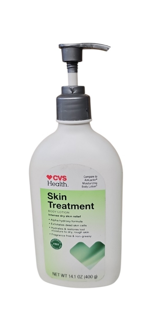 2 Pack CVS Skin Treatment Body Lotion Alpha Hydroxy Compare to AmLactin-14.1 Oz
