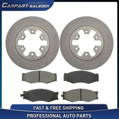 9.82'' Front Ceramic Brake Pad and Disc Rotor Kit for 1985 1986 Nissan 720 2.0L