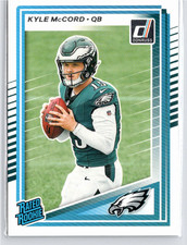 Kyle McCord-2025 Panini Donruss Rated Rookie RC #325 Philadelphia Eagles