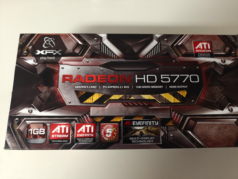 ATI XFX Radeon HD 5770 1GB GDDR5 PCI Express 2.1 x16 Graphics Card HD 577A ZNFR