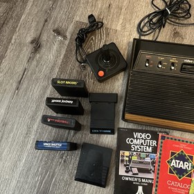 Atari CX-2600 Console W/Controllers, Cables & Lots Xtra See Pics & Description