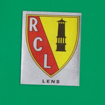 n°87 PANINI STICKER FRANCE CHAMPIONSHIP 1980 team logo LENS