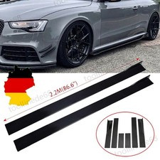 86,6" Seitenschweller Ansätz Sideskirts Glanz Schwarz Für Audi A3 A4 A5 S5 A6 S6