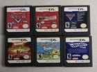 Nintendo DS Lot of 6 Games- Cars X 3 Nicktoons Drawn To Life Spongebob Hotwheels