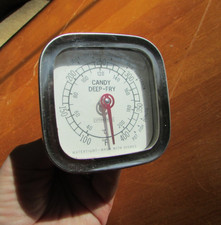 Vintage Candy Deep-Fry Food Thermometer Springfield Watertight Square Head