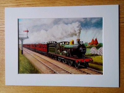 Continental Express S E & C R 4-4-0 No.516 : C Hamilton Ellis - Print 1965