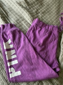 New Victoria's Secret PINK Joggers (XXL) Relaxed Fit Pants Logo Sweatpants NWT