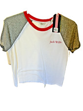 Image of Ladies / Girls / Women’s Jack Wills T Shirt Top white Size 8 New With Tag