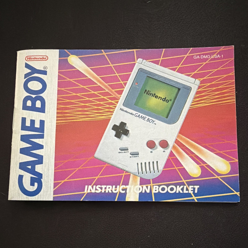 Nintendo Game Boy Original Instruction Manual Booklet English GA-DMG-USA-1
