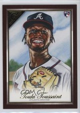 2019 Topps Gallery Canvas Wood Touki Toussaint #75 uu6