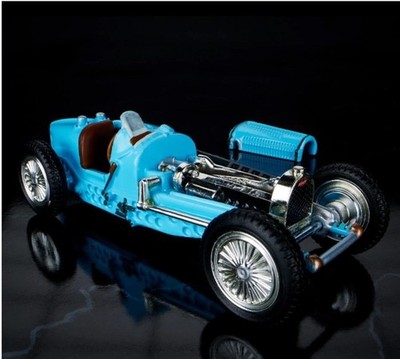 Hot Wheels Elite 64 Bugatti Type 59 Blue  Sealed With Protector