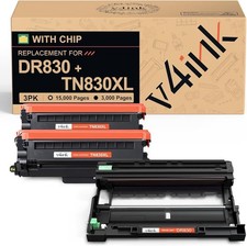 TN830XL Toner DR830 Drum for Brother HL-L2460DW HL-L2480DW MFC-L2820DW 2T+1D Set